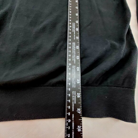 Men's XL 1/4 zip Pullover Cardigan Sweater Black Selected Homme 100% Cotton - Picture 5 of 16